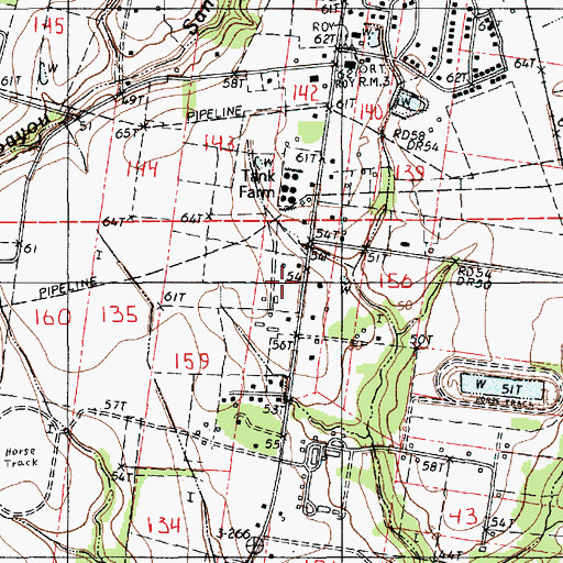 Topographic Map of Belle Ridge Mobile Home Park, LA