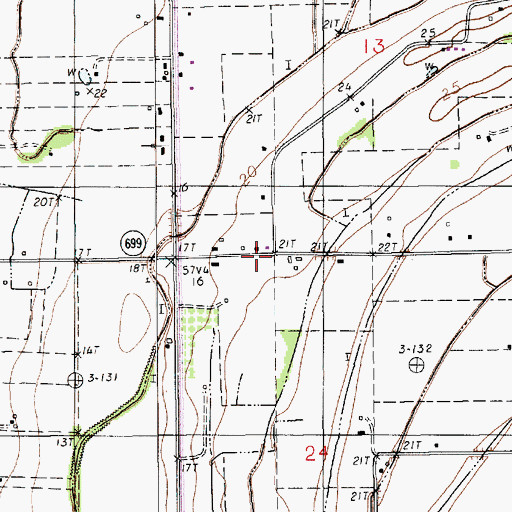 Topographic Map of Fusilier Mobile Home Estates, LA