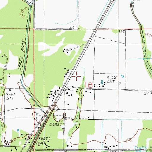 Topographic Map of Grandview Mobile Estates, LA
