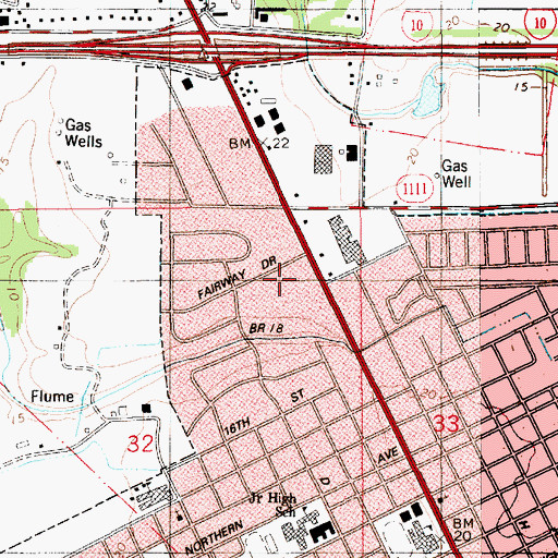 Topographic Map of Hub Mobile Park, LA