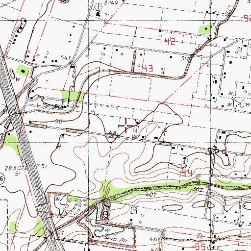 Topographic Map of Indian Hill Mobile Home Park, LA