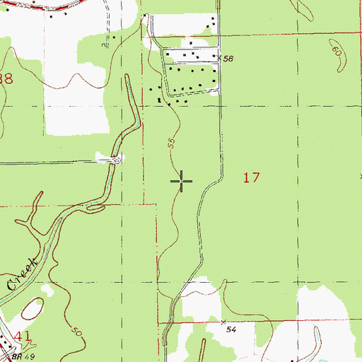 Topographic Map of Linder Mobile Home Park, LA