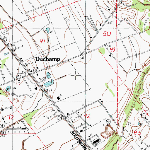 Topographic Map of Midway Mobile Park, LA
