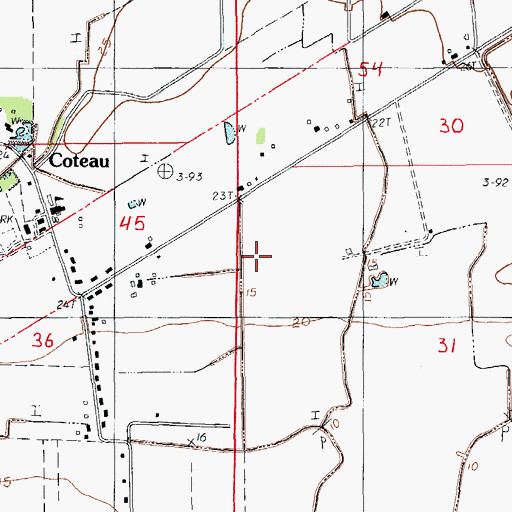 Topographic Map of New Horizon Mobile Home Park, LA