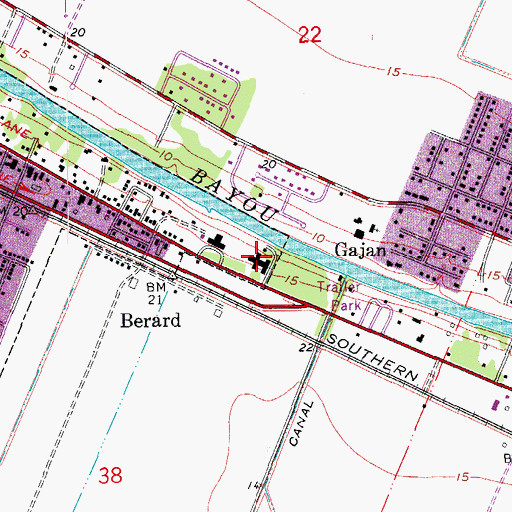 Topographic Map of Consolata Home, LA