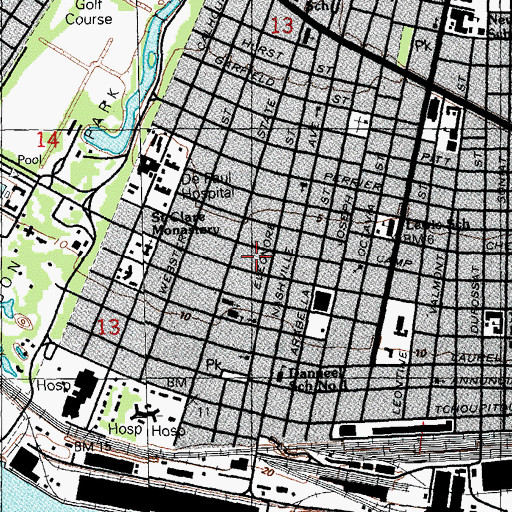 Topographic Map of Covenant Home, LA