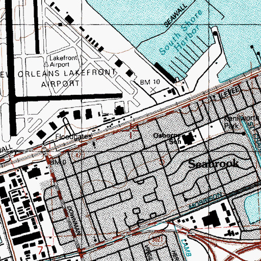 Topographic Map of Good Samaritan Rehabilitation and Nursing Center, LA