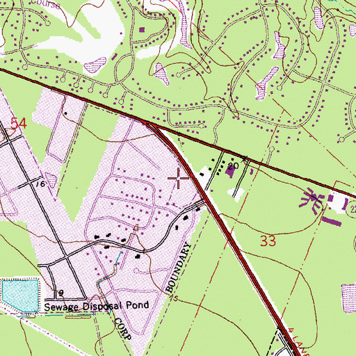 Topographic Map of Heritage Manor of Mandeville, LA