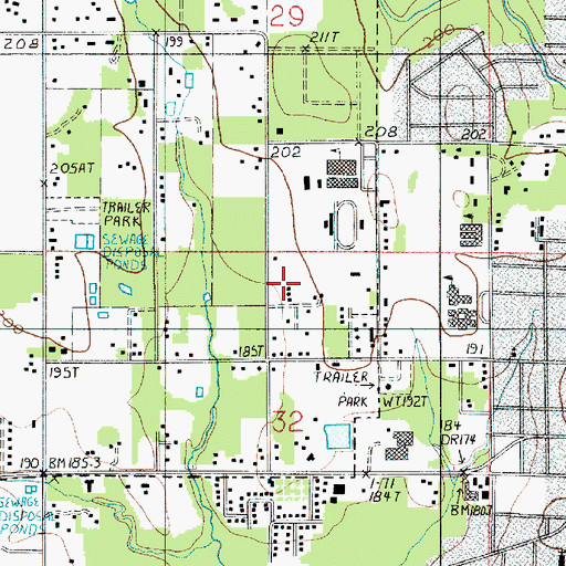 Topographic Map of Abundant Life Church, LA
