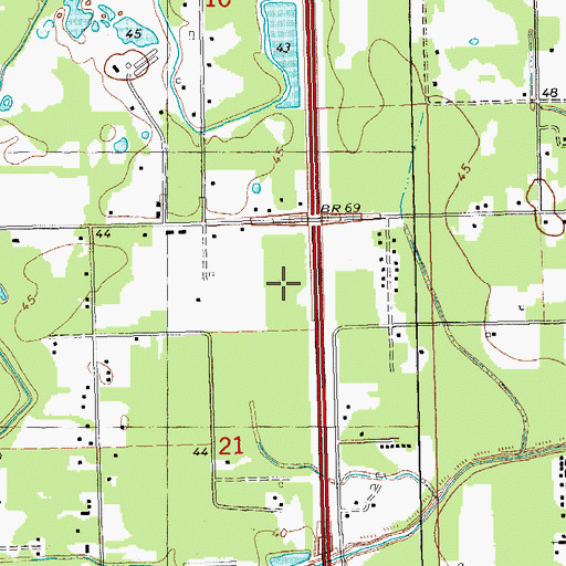 Topographic Map of Abundant Life Church, LA