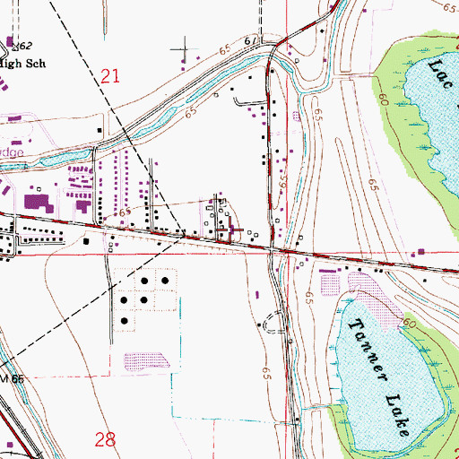 Topographic Map of Apostolic Lighthouse of Bunkie, LA