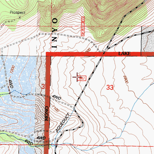 Topographic Map of Farrington Siphon, CA