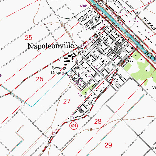 Topographic Map of Beautiful Zion Baptist Church, LA