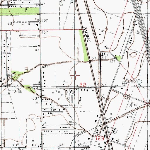 Topographic Map of C and D Mobile Home Park, LA