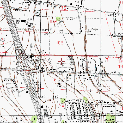 Topographic Map of Charmon Mobile Home Park, LA
