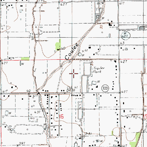 Topographic Map of Cypress Mobile Estates, LA