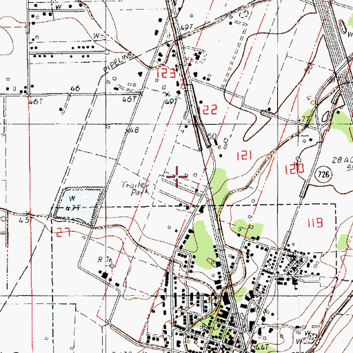Topographic Map of Executive Choice Mobile Home Park, LA