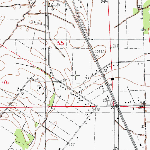 Topographic Map of Oliva Mobile Home Park, LA