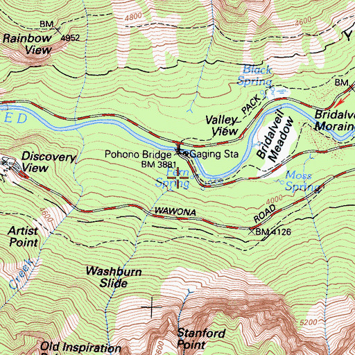 Topographic Map of Fern Spring, CA
