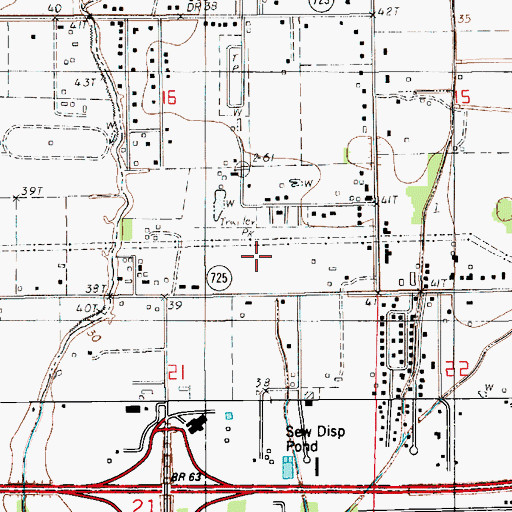 Topographic Map of Potpourri Village Mobile Home Park, LA
