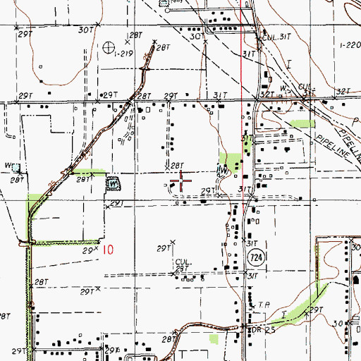 Topographic Map of Quiet Living Mobile Home Park, LA
