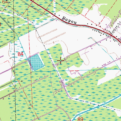 Topographic Map of Remwood Mobile Home Park, LA