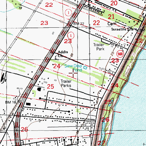 Topographic Map of S and R Mobile Home Park, LA