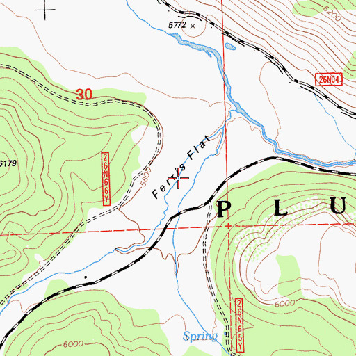 Topographic Map of Ferris Flat, CA