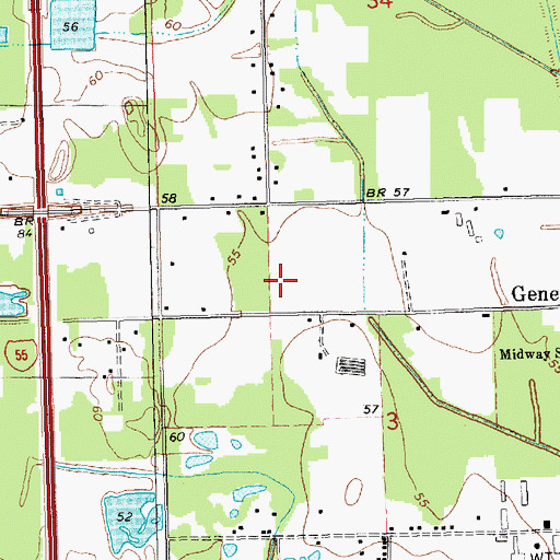 Topographic Map of Superior Mobile Home Park, LA