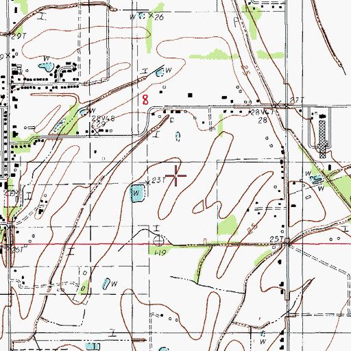 Topographic Map of T and M Mobile Home Park, LA