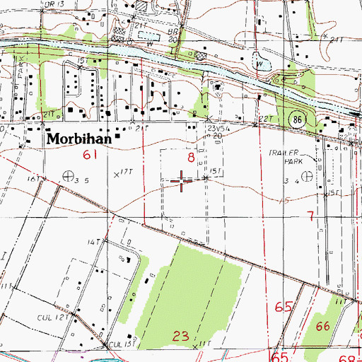 Topographic Map of Teche Valley Mobile Home Park, LA