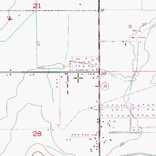 Topographic Map of Tommasi Mobile Village, LA