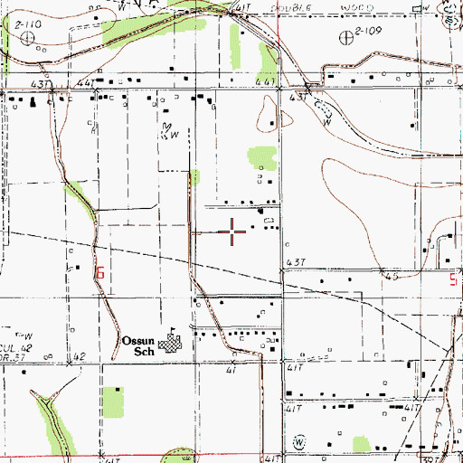 Topographic Map of Victoria Village Mobile Home Park, LA