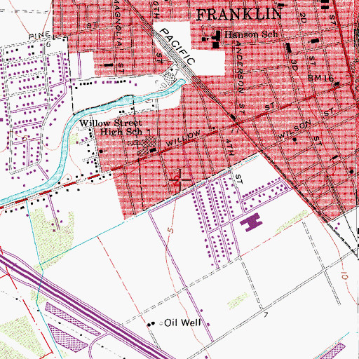 Topographic Map of Violas Mobile Home Park, LA