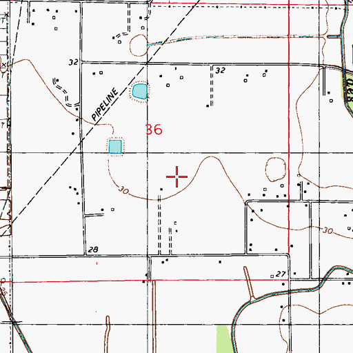Topographic Map of West Gate Trailer Park, LA