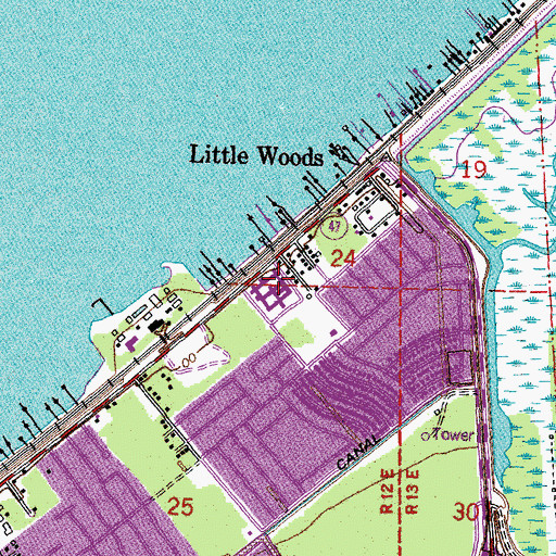 Topographic Map of Psychiatric Pavilion of New Orleans, LA