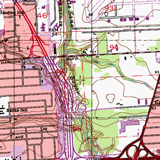 Topographic Map of Greater Baton Rouge Surgical Hospital, LA