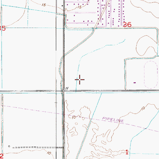 Topographic Map of Lake Charles Memorial Hospital For Women, LA