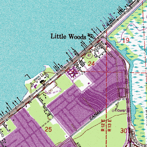 Topographic Map of Louisiana Specialty Hospital Satellite Unit, LA