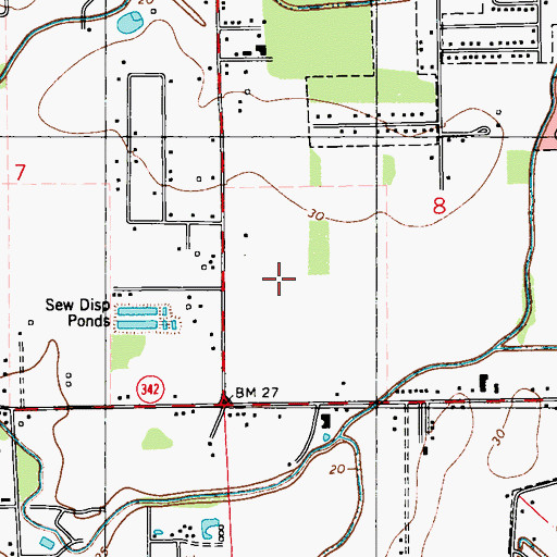 Topographic Map of Optima Specialty Hospital, LA