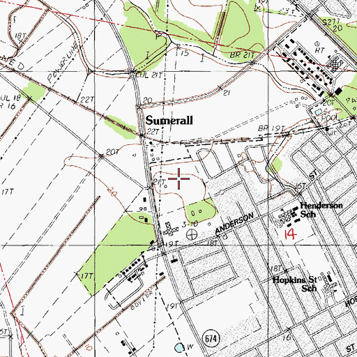 Topographic Map of Belle Teche Nursing and Rehabilitation Center, LA
