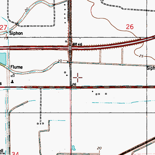 Topographic Map of Camelot Place, LA