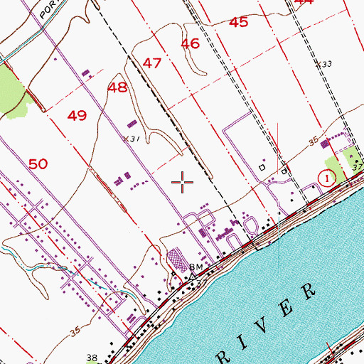 Topographic Map of Lakeview Manor Nursing Home, LA