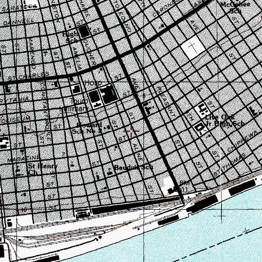 Topographic Map of Malta Park Assisted Living Facility, LA