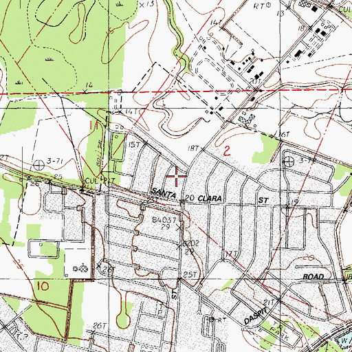 Topographic Map of New Iberia Manor North, LA