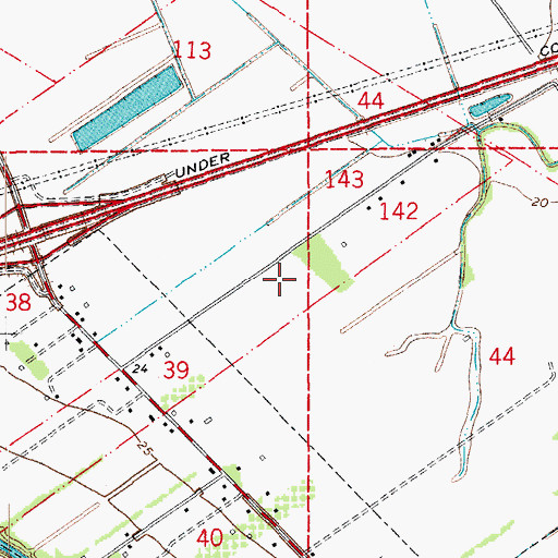 Topographic Map of Saint Agnes Healthcare and Rehabilitation Center, LA