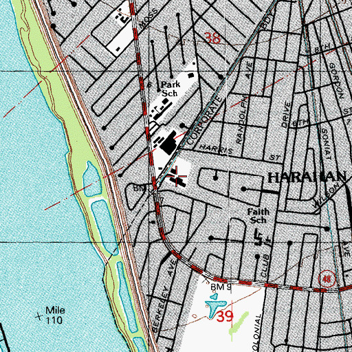 Topographic Map of Saint Joseph Nursing and Rehabilitation Center, LA