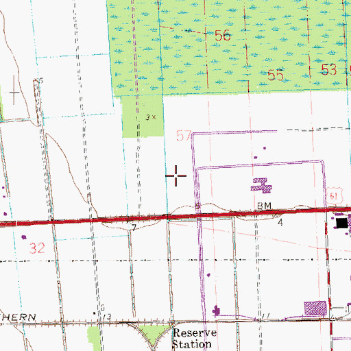 Topographic Map of Southeast Louisiana War Veterans Home, LA