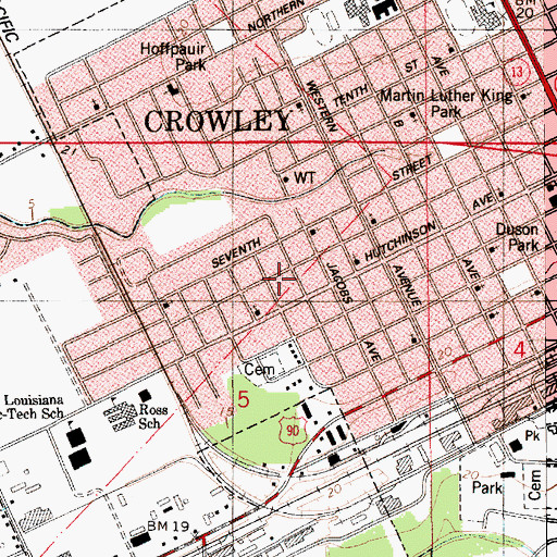Topographic Map of Summerwood Nursing and Rehabilitation Center, LA