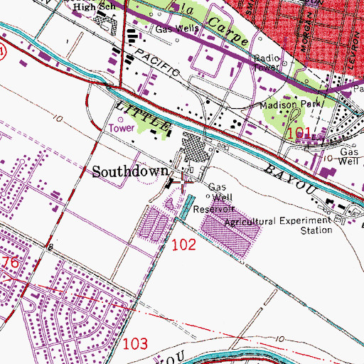 Topographic Map of Terrebonne House Adult Care Facility, LA